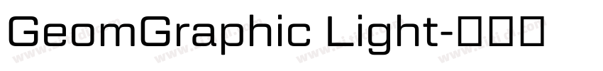 GeomGraphic Light字体转换
